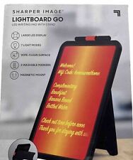Sharper Image Light Board Go LED Writing Tablet 7 Light Modes w/Stand {{EE} picture
