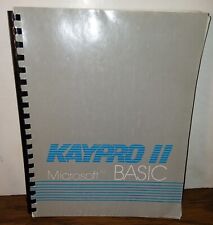 KayPro II Micro Computer Original Microsoft BASIC Programming Manual - 1981 Vtg picture