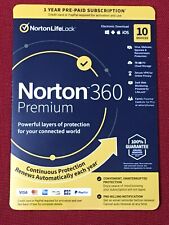 Norton 360 Premium 2024, 10 Devices (PC Mac Android iOS) 1 Year, Sealed Key Card picture