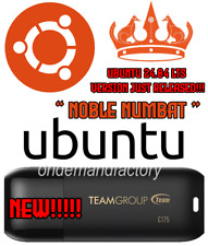 Ubuntu Linux 24.04 Noble Numbat NEW 64 Bit 32 Gb USB 3.2 Bootable Live Install picture