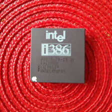 Intel 386DX-25  A80386DX 25 MHz i386 DX Ceramic  SX218 ✅ Very Rare Collectible picture
