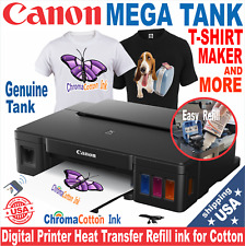 CANON PRINTER MEGA TANK REFILLABLE INK T-SHIRT MAKER KIT COMPLETE STARTER BUNDLE picture