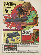 Vintage Sinclair ZX Spectrum Computer Promo Print Ad 1980s Original picture