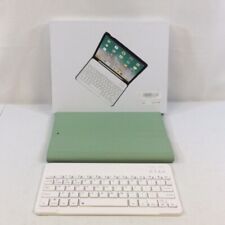 Kenke Green White 11 Inch Wireless Bluetooth Keyboard Case For Apple iPad picture