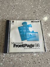 Microsoft FrontPage 98 website building  Windows vintage software w/Key picture