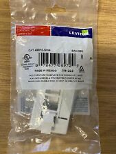 Leviton 49910-SW4 4-port modular faceplate picture