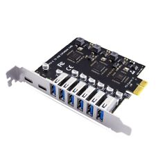 USB 3.2 and Type C PCI-E Expansion Card PCIE to USB Controller 6Port + 2Port Us picture