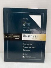 Southworth 8.5x11 Business Paper White 100 Sheets 20 lb Watermarked 25% Cotton picture