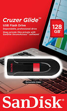 SanDisk 128GB Cruzer GLIDE USB Flash Pen Drive SDCZ60-128G-B35 Sealed Retail Pk picture