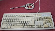 Vintage KB-2971 5-Pin DIN PS/2 Keyboard (Tech Solutions, 1998) White Mechanical picture
