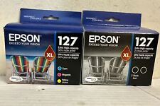 SET OF 5 GENUINE EPSON 127XL 2xBKACK CYAN,MAGENTA,YELLOW (EXTRA HIGH-CAPACITY picture
