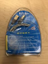Dynex USB 2.0. A-B DEVICE CABLE 6 FEET 1.8 m NEW SEALED I-1129B picture