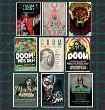 MF DOOM Concert Poster Stickers - Set of 9 - Matte Vinyl - Madvillain Rap HipHop picture