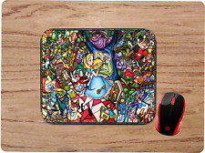 ALICE IN WONDERLAND STAINED GLASS DESIGN MOUSEPAD MOUSE PAD HOME OFFICE GIFT  picture