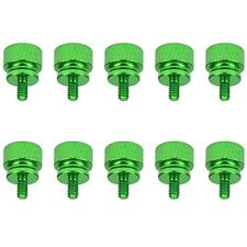 10 Pieces 6-32 Thread Green Color Anodized Aluminum Computer Case Thumbscrews... picture