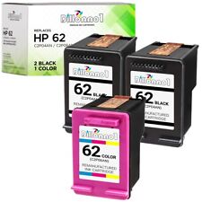 3PK For Hp 62 (C2P04AN & C2P06AN) 2 Black + 1 Color Ink HP ENVY 5660 7640 7645 picture