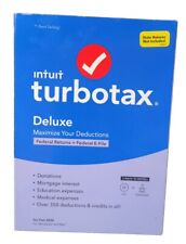 Intuit Turbo Tax Deluxe Tax Year 2020 Federal Returns for Windows Mac NEW  picture