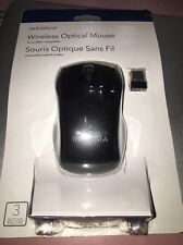 Genuine Insignia 3 Button Black Wireless Optical Mouse For Windows & Mac *READ*  picture
