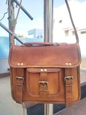 New Handmade Genuine Leather Briefcase for Men Travel Bag laptop Messenger Bag picture