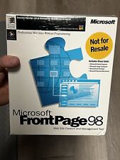 Vintage Microsoft FrontPage 98 CD Version - New, Factory Sealed picture