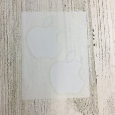 Apple Logo Stickers Small Authentic White Mac picture