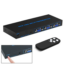 High Quality 4x3 VGA Switcher 4 In 3 Out Video Splitter Box 4 Port VGA Switch picture