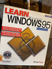 Learn Microsoft Windows 95 vintage 90s cd-rom software nostalgia New Sealed picture