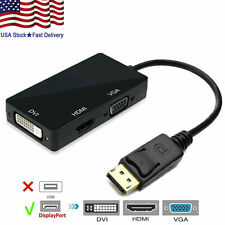 10 X 3 In 1 Display Port DP Male To HDMI/DVI/VGA Female Adapter Converter 1080P picture