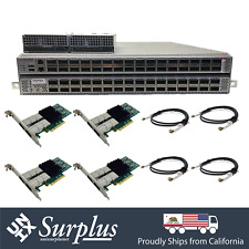 64 Port 40GbE QSFP+ Cisco Nexus LAN Enterprise 2x PSU B-F AF w/ 40GB NIC & Cable picture