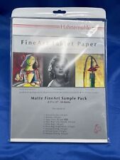 HAHNEMUHLE Matte Fine Art Paper Sample Pack, 8.5 X 11 - 18 Sheets picture