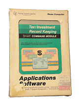 Texas Instruments TI-99/4a Tax/Investment Record Keeping RARE 1981 P/N Phm 3016 picture