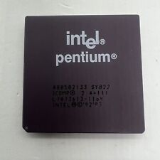 Intel SY022 Pentium 133MHz Vintage Ceramic/Gold CPU Processor A80502-133 picture