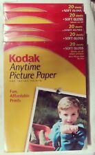Kodak Anytime Picture Paper 100 Sheets Soft Gloss, Inkjet Printers, SEALED NEW  picture