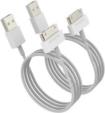 2 USB 30-Pin Sync Charger Cable Cords for Old Older iPod iPad 1 2 3 Generations picture