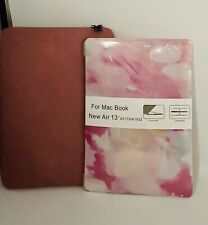Pink MacBook Hard Shell Case Red Bag Sleeve Travel Set New Air 13