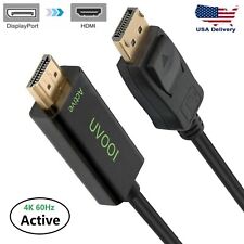 Active Display Port DP to HDMI Adapter Cable 4K UHD 60hz Male to Male Cable 6FT picture