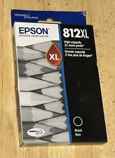 Genuine Epson 812XL Black Ink Cartridge Expires 8/2026 - New in  Box picture