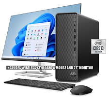 NEW HP S01 SLIM DESKTOP PC 10TH GEN CORE i3-10105 3.70GHZ 8GB 256GB WITH MONITOR picture