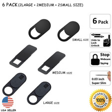 6PCS Large Medium  Small WebCam Cover Slide Camera Privacy Security Protect  picture