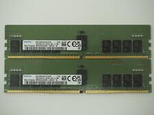 Lot of 2 SAMSUNG 16GB PC4-3200AA Server Memory / Ram - M393A2K43DB3-CWEC0 picture
