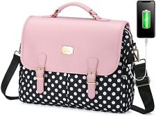 LOVEVOOK Laptop Bag for Women Large Capacity Computer Bags Cute Messenger Bag Br picture