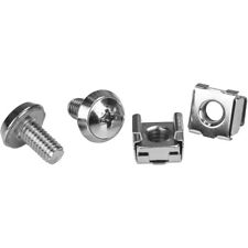 StarTech M6 Mounting Screws and Cage Nuts for Server Rack Cabinet - 100 Pack picture