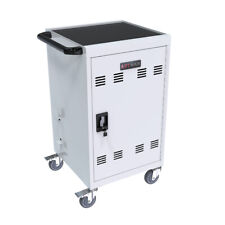 Mobile Computer Locking w/ Key Charging Station Cart Storage Cabinet 30 Device  picture
