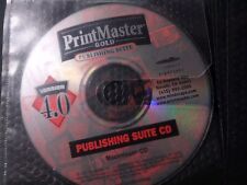 Vtg 1997 PrintMaster Gold Deluxe Version 4.0 Program  CD-ROM WINDOWS 3.1 95  picture