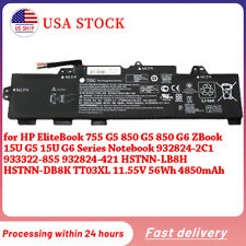 Genuine 56Wh TT03XL Battery For HP ZBook EliteBook 755 850 G5 15U G6 933322-855  picture