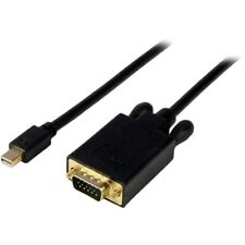 StarTech 10ft Mini DisplayPort to VGA Adapter Converter Cable, Blk MDP2VGAMM10B picture