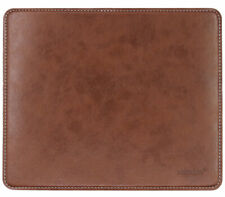 Leather Mouse Pad w Stitched Edges & Non-Slip Base Gaming Pad - Brown picture