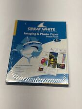 Great White Imaging & Photo Paper 8.5 x 11 Matte Finish Open Box Extra Heavy picture