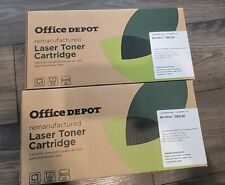 Office Depot 2 Pack Brother TN-330 Black Toner Cartridge Dcp-7030 Hl-2140 picture