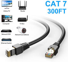 300FT CAT7 S/FTP Network Outdoor UV Copper IP PoE Ethernet Cable Waterproof RJ45 picture